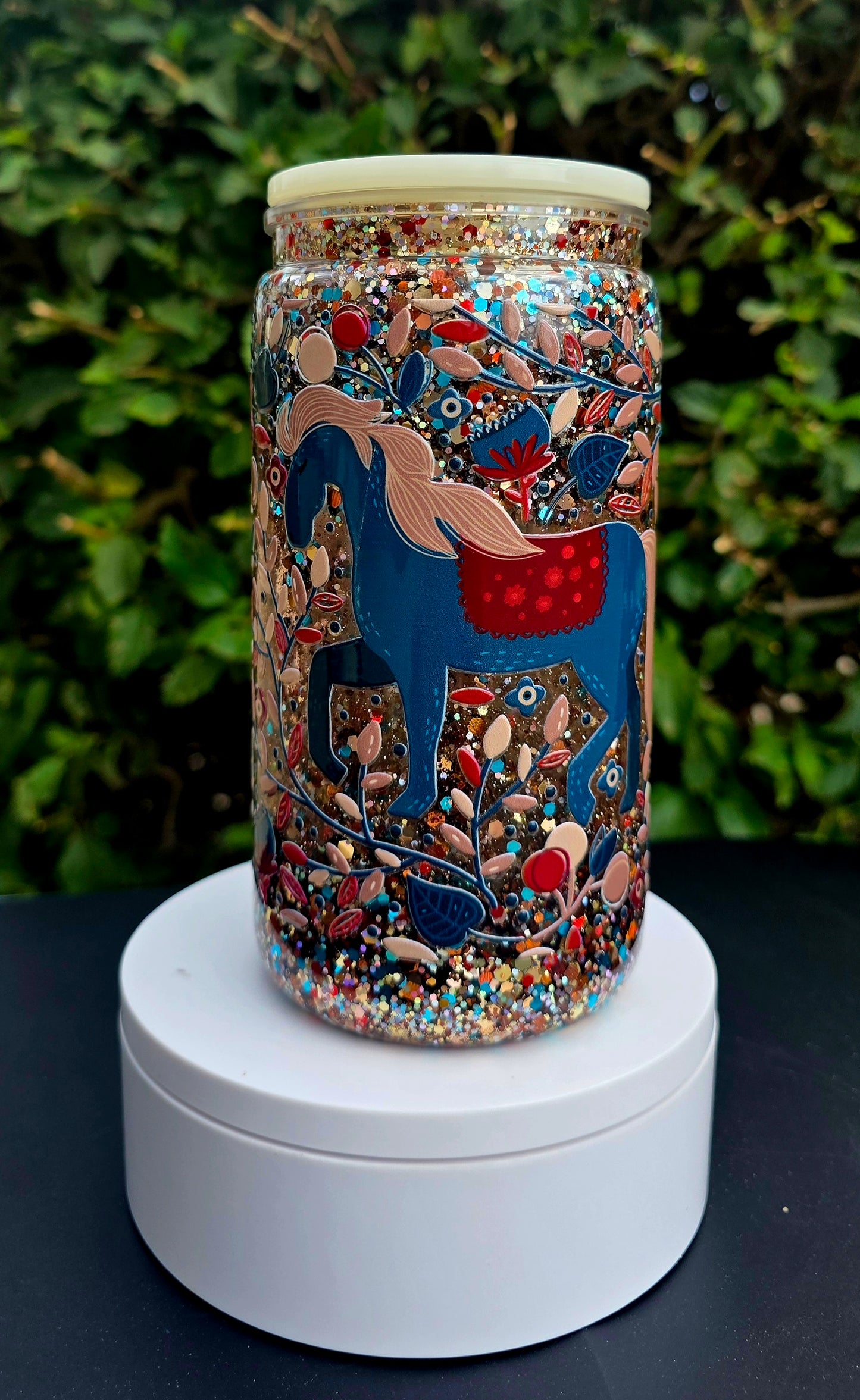 Carousel Horse Snowglobe Tumbler