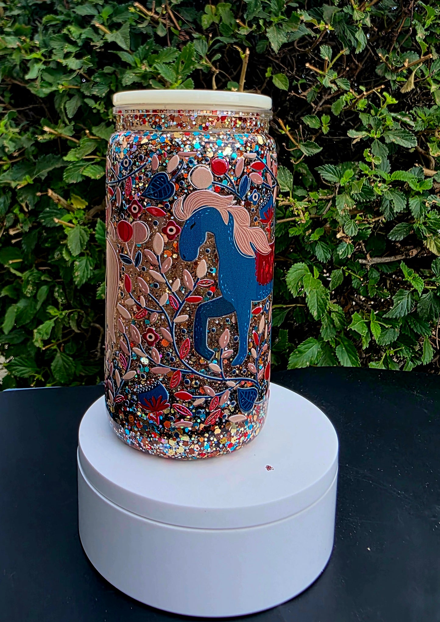 Carousel Horse Snowglobe Tumbler