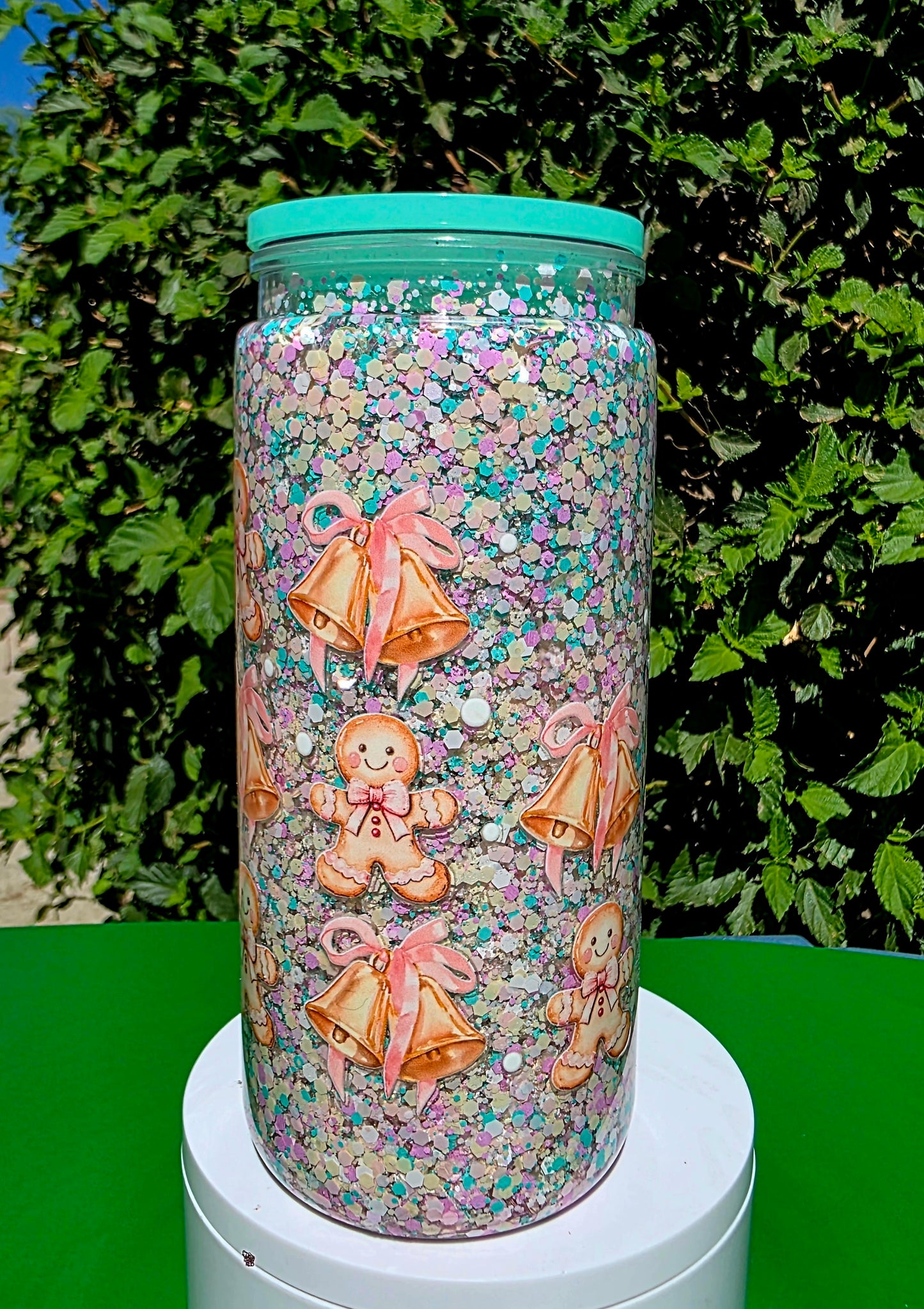 Cowboy Snowman Snow Globe Tumbler