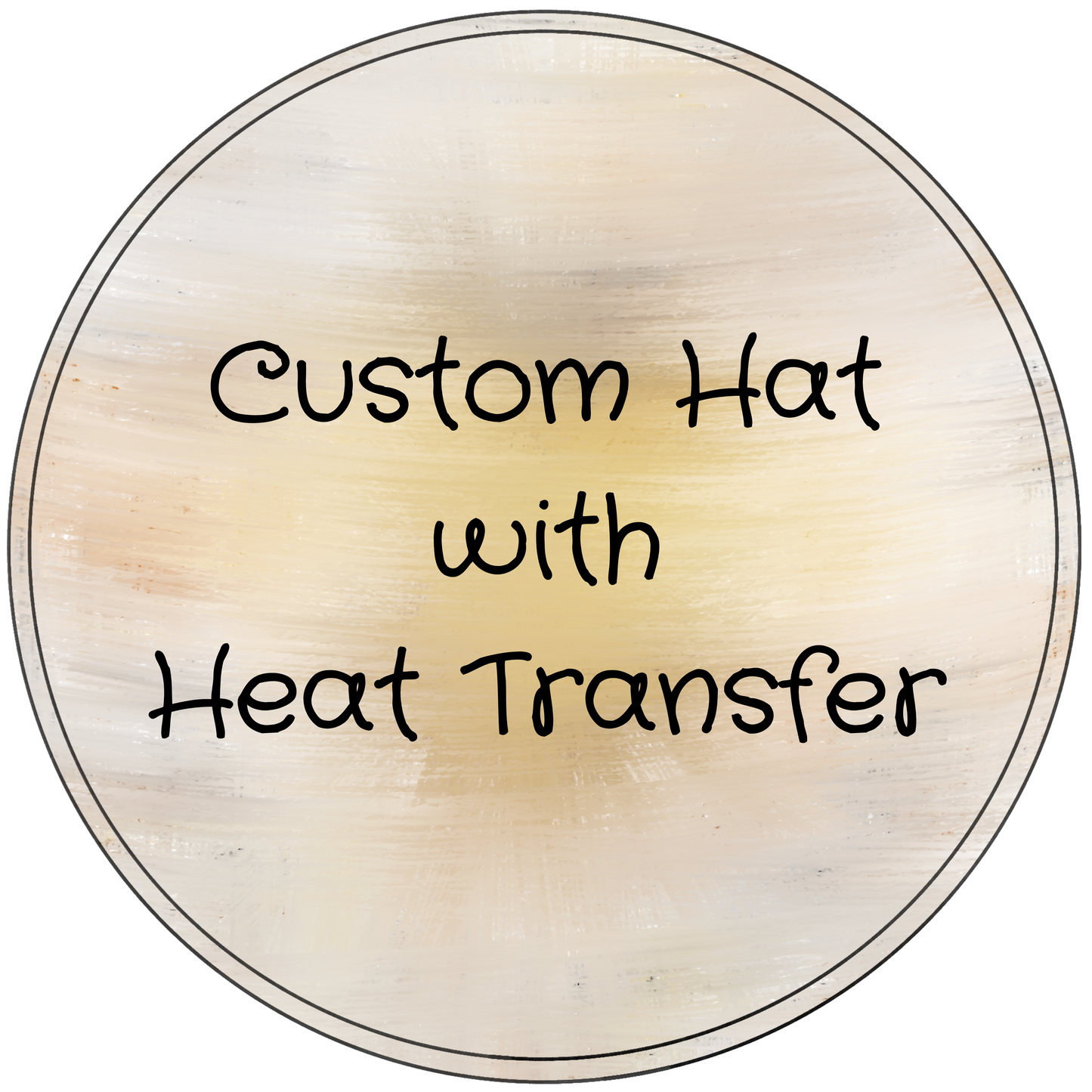 Custom Hat with Heat Transfer
