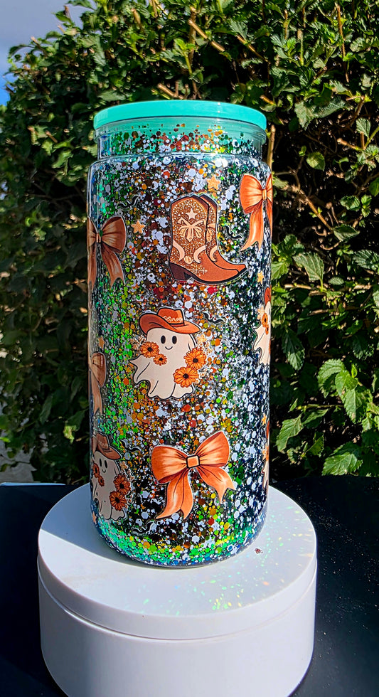 Boots, Bows and Ghosties Tumbler