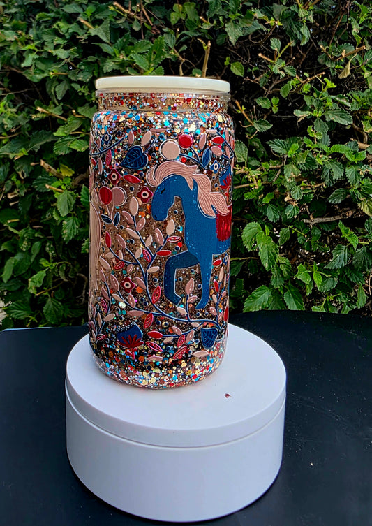Carousel Horse Snowglobe Tumbler