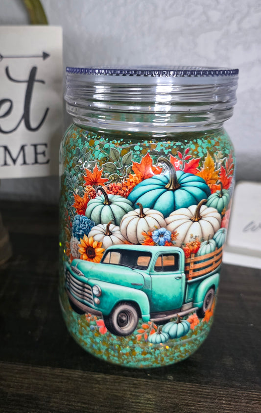 Truck Carrying Pumpkins