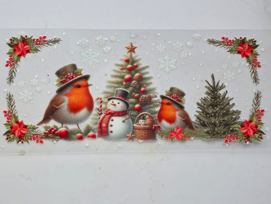 Birds and Snowman