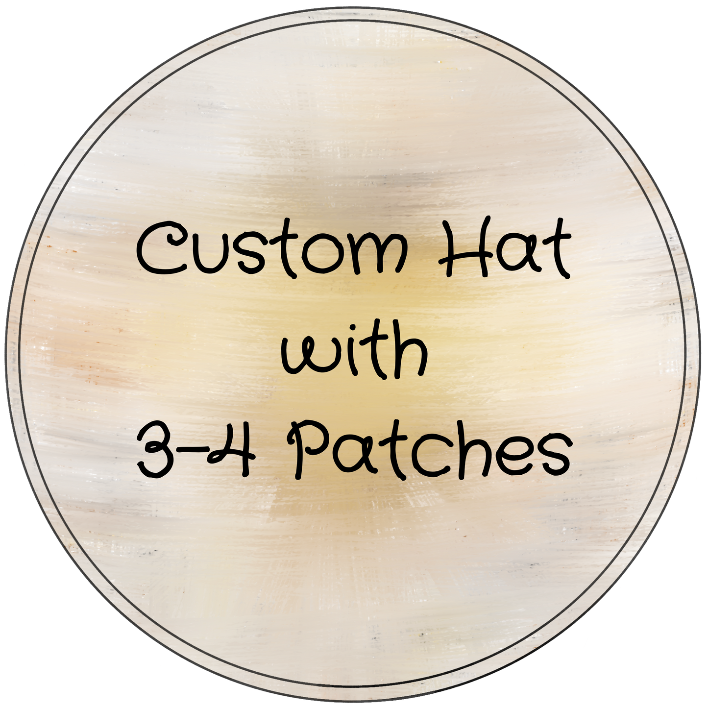 Custom Hat with 3-4 Patches