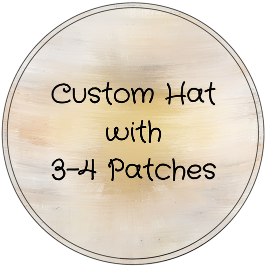 Custom Hat with 3-4 Patches