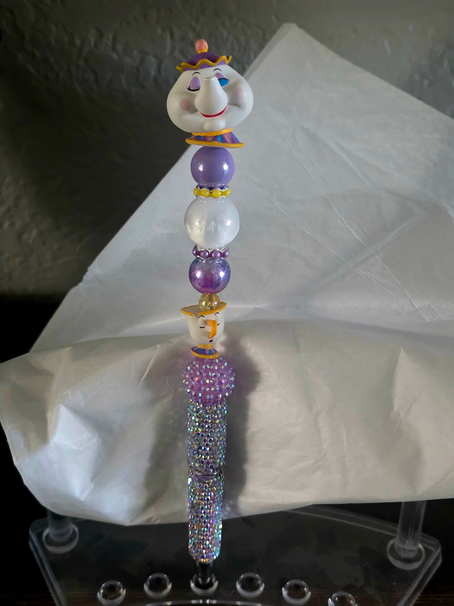 Mrs. Potts and Chip Rhinestone Pen