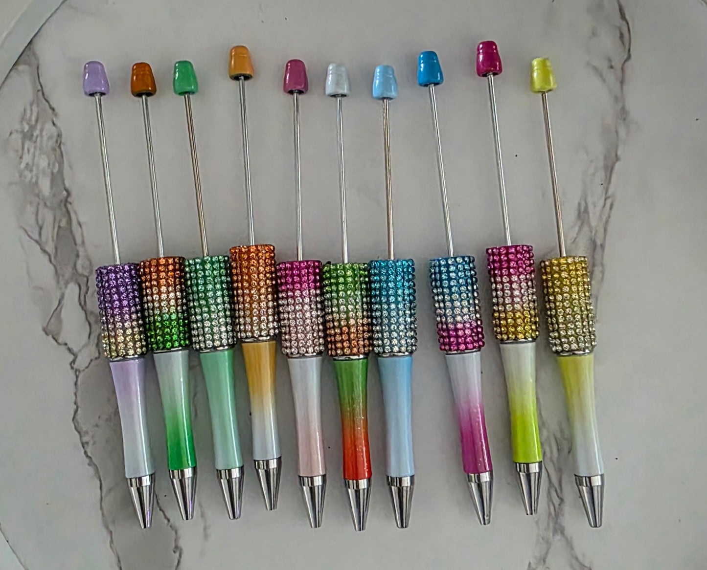 Half Rhinestone Pens