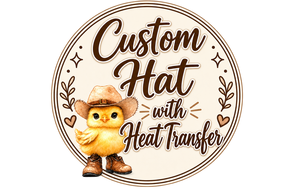Custom Hat with Heat Transfer