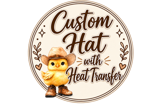 Custom Hat with Heat Transfer
