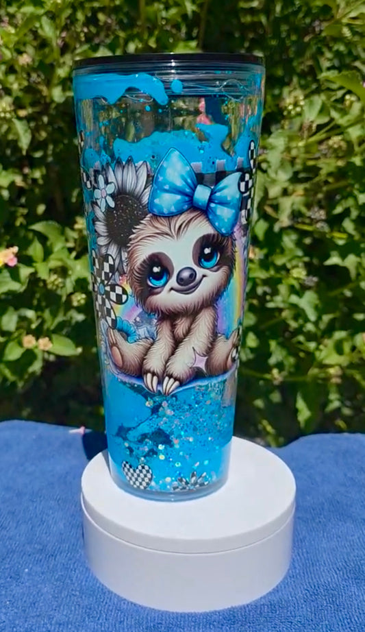 Sloth and Bows Tumbler