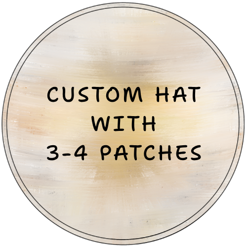 Custom Hat with 3-4 Patches