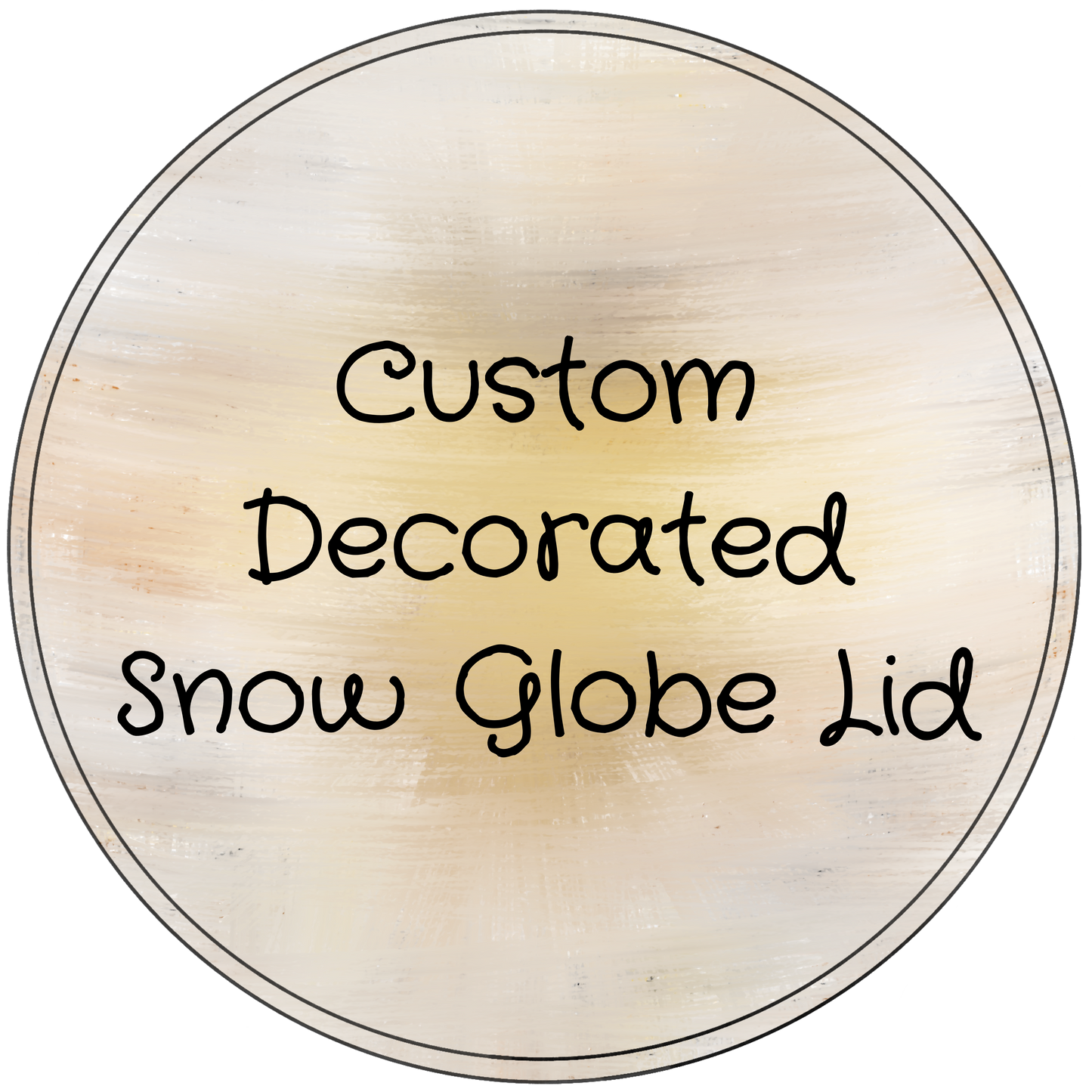 Custom Decorated Lid